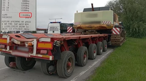 Przeładowana ciężarówka