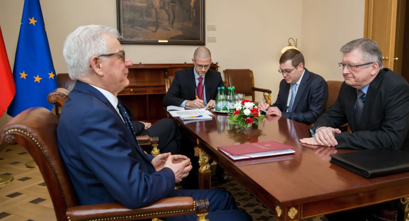 Jacek Czaputowicz i Sergiej Andriejew