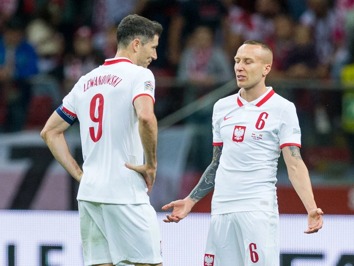 Robert Lewandowski i Jacek Góralski