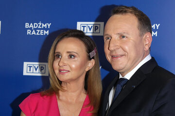Jacek Kurski z żoną Joanną