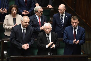 Jacek Sasin, Jarosław Kaczyński, Mariusz Błaszczak