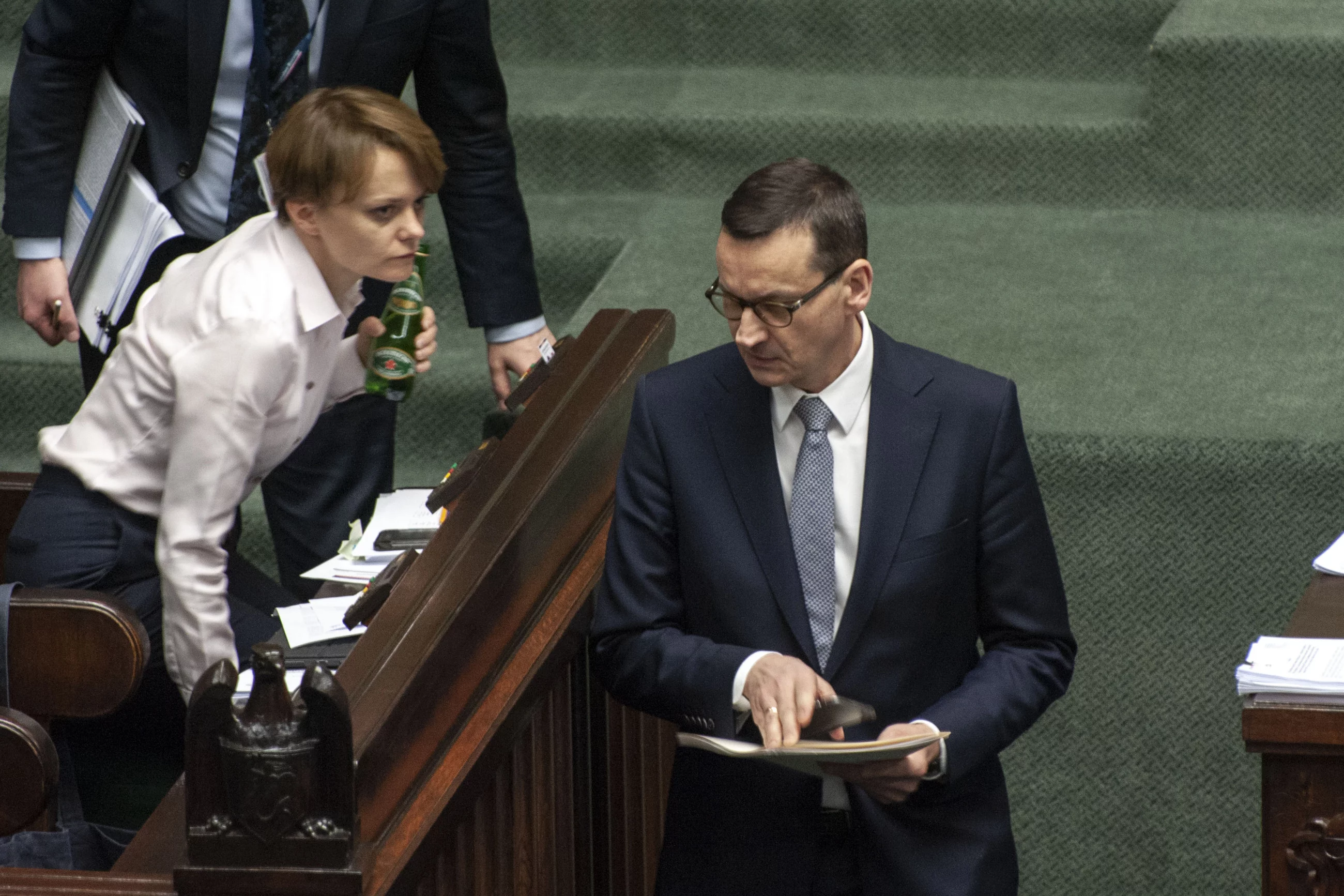 Jadwiga Emilewicz i Mateusz Morawiecki