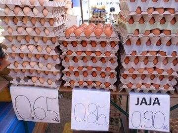 Jajka na bazarze