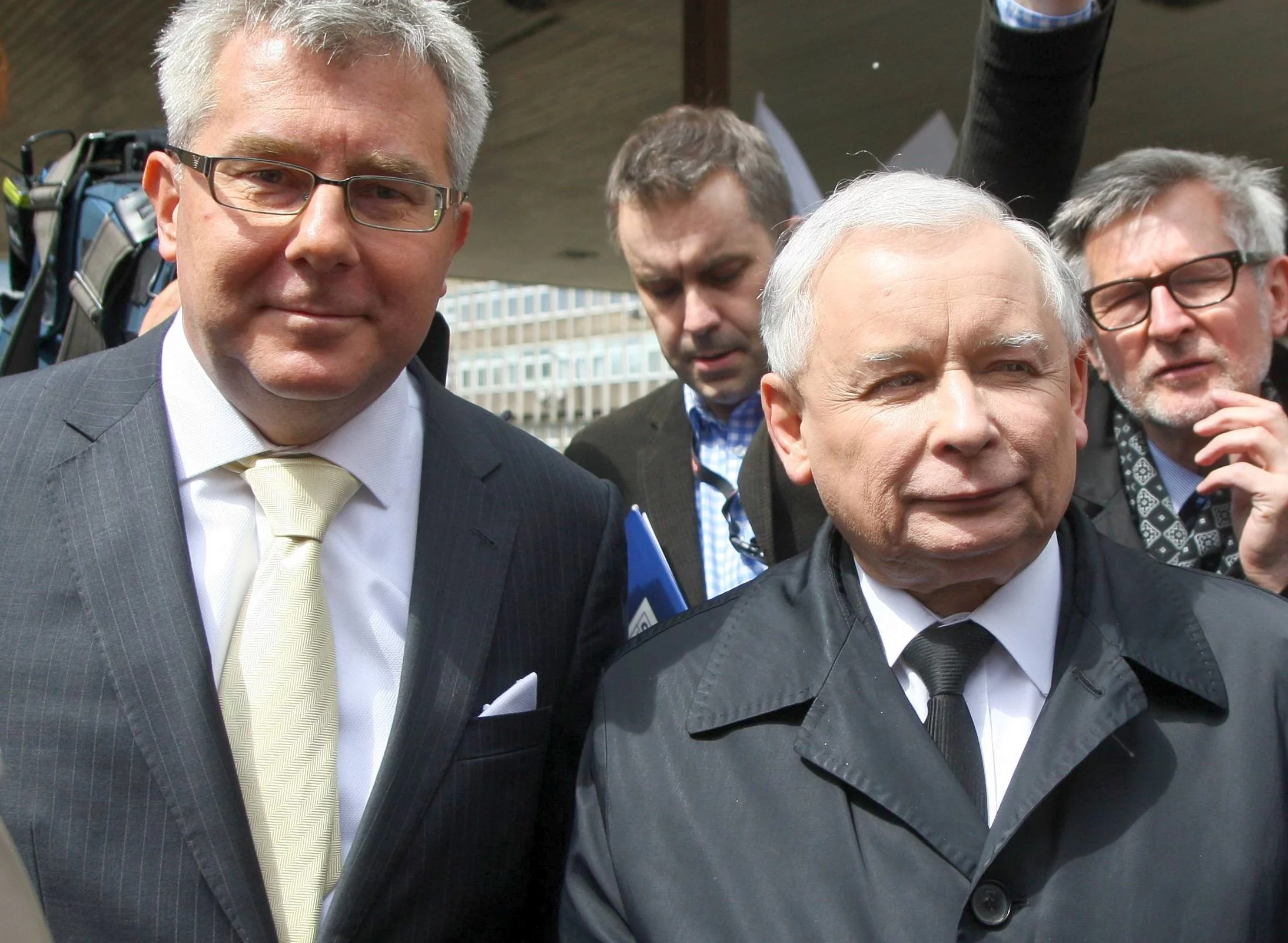 Ryszard Czarnecki i Jarosław Kaczyński, zdj. z 2014 roku