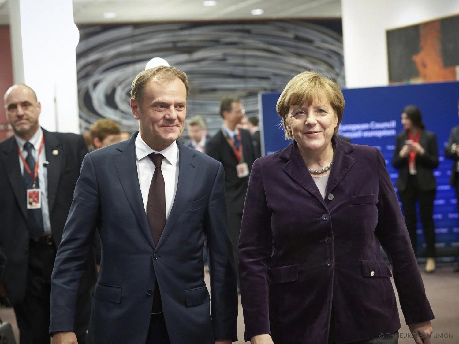 Donald Tusk i Angela Merkel