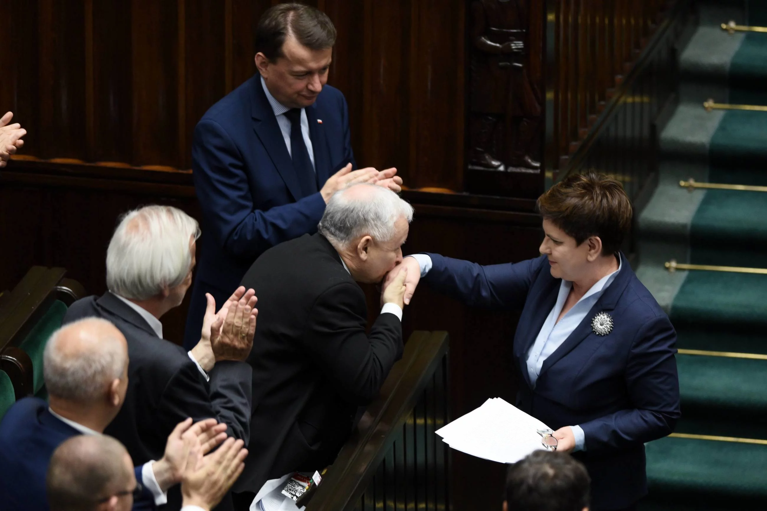 Jarosław Kaczyński i Beata Szydło