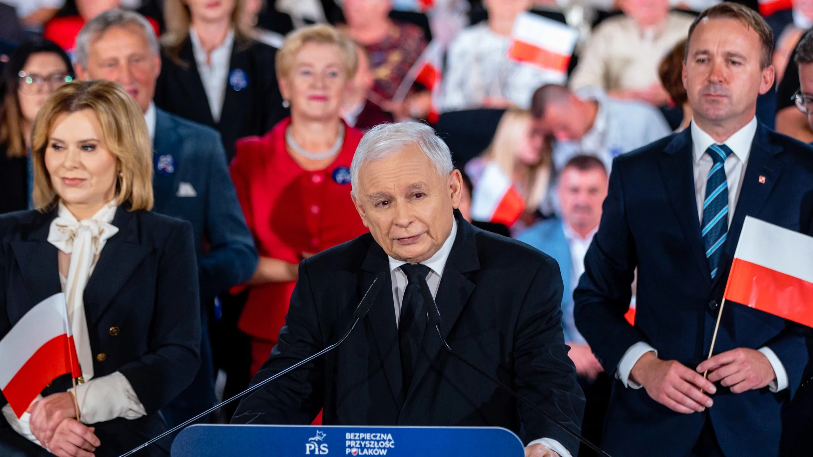 Jarosław Kaczyński na konwencji PiS