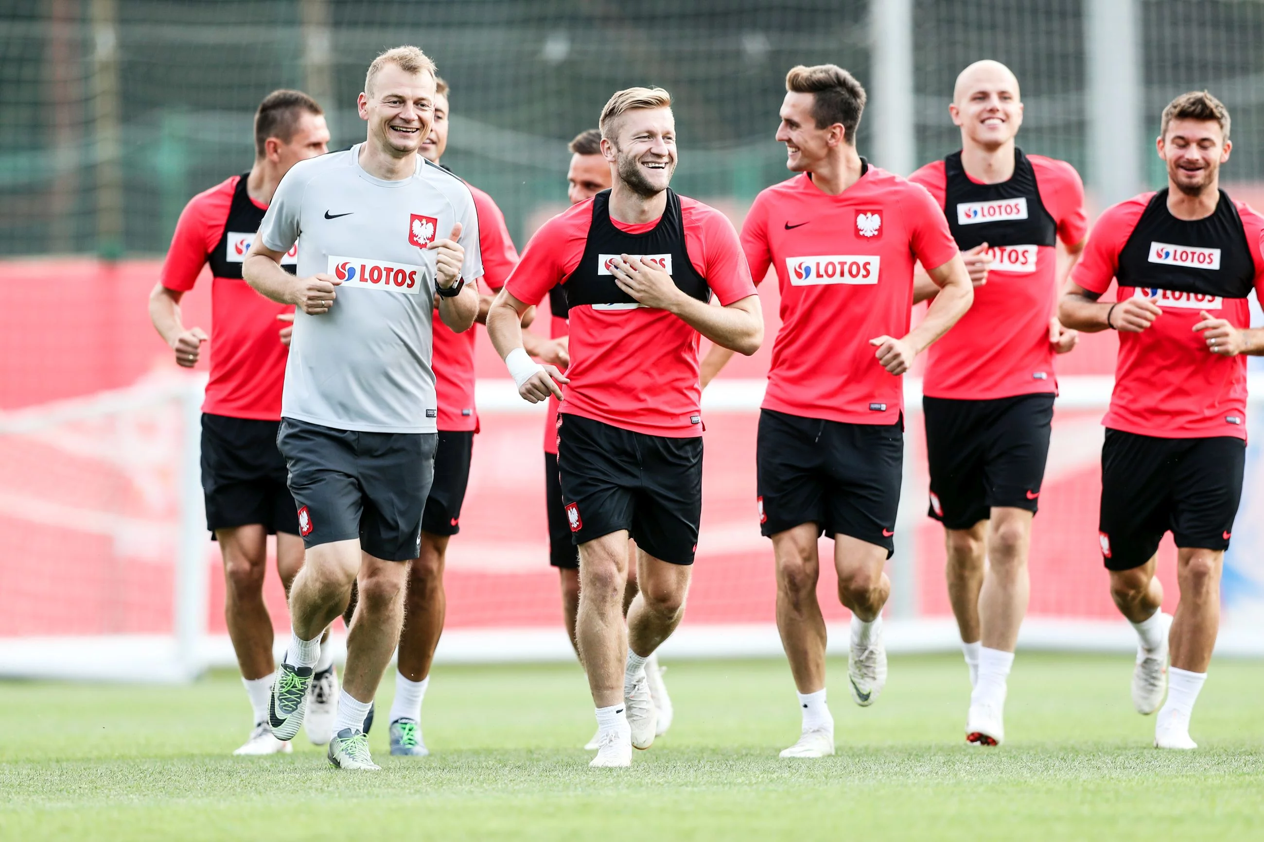 Polska reprezentacja podczas treningu
