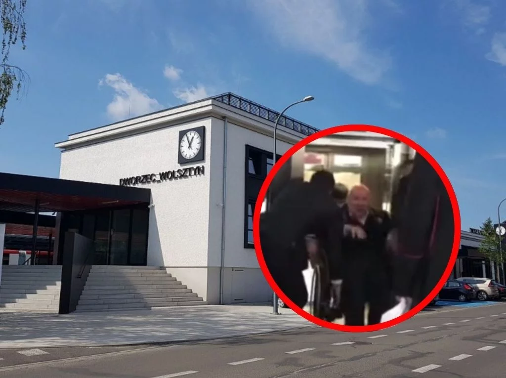 Jan Filip Libicki utknął w windzie na dworcu w Wolsztynie