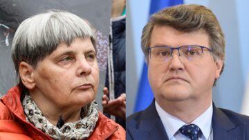 Janina Ochojska i Maciej Wąsik