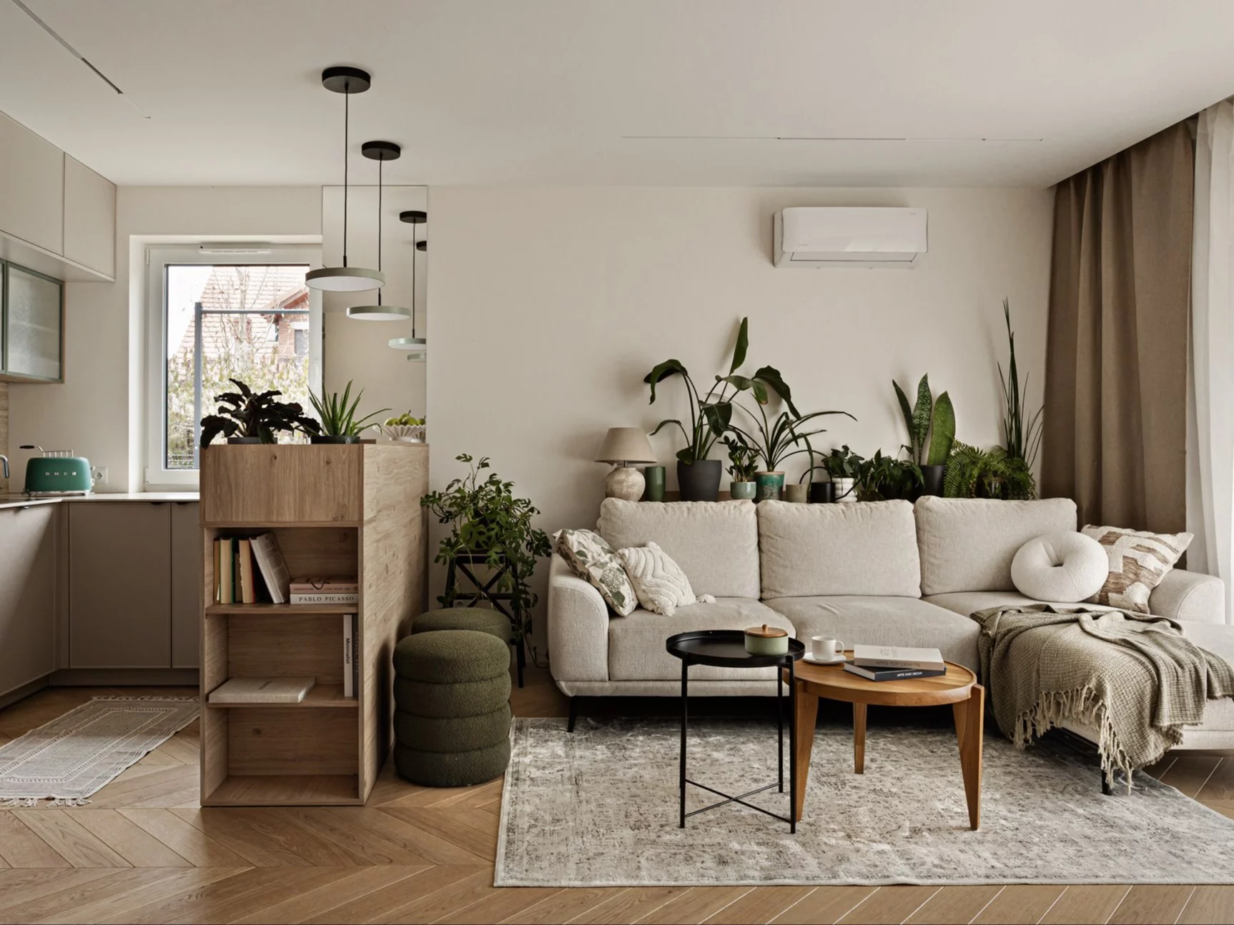 Japandi w Katowicach – harmonia prostoty i natury, projekt Avo Architekci