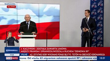 Jarosław Kaczyński i Marcin Ociepa