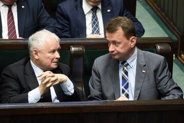 Jarosław Kaczyński i Mariusz Błaszczak