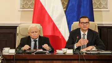 Jarosław Kaczyński i Mateusz Morawiecki