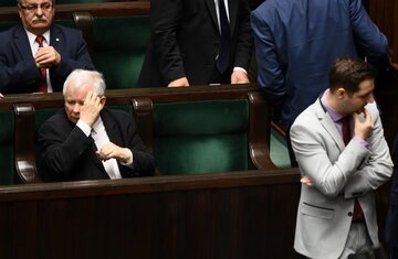 Jarosław Kaczyński i Patryk Jaki