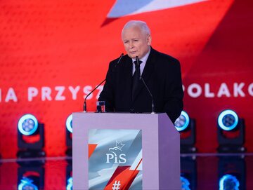 Jarosław Kaczyński na konwencji PiS w Katowicach
