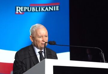 Jarosław Kaczyński na konwencji Republikanów