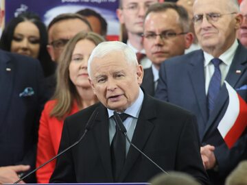 Jarosław Kaczyński na konwencji w Łodzi