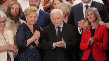 Jarosław Kaczyński na spotkaniu w Elblągu