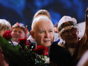 Jarosław Kaczyński na spotkaniu z wyborcami