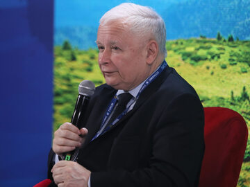 Jarosław Kaczyński podczas Forum Ekonomicznego w Karpaczu