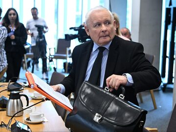 Jarosław Kaczyński podczas posiedzenia komisji śledczej