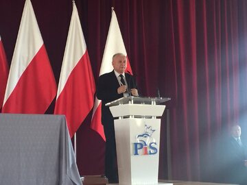 Jarosław Kaczyński podczas Rady Politycznej PiS