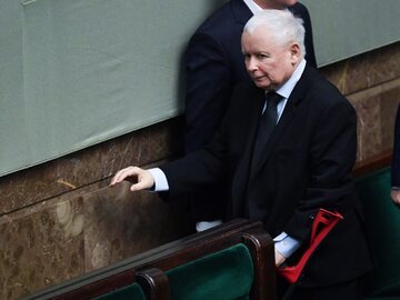 Jarosław Kaczyński pojawił się w Sejmie