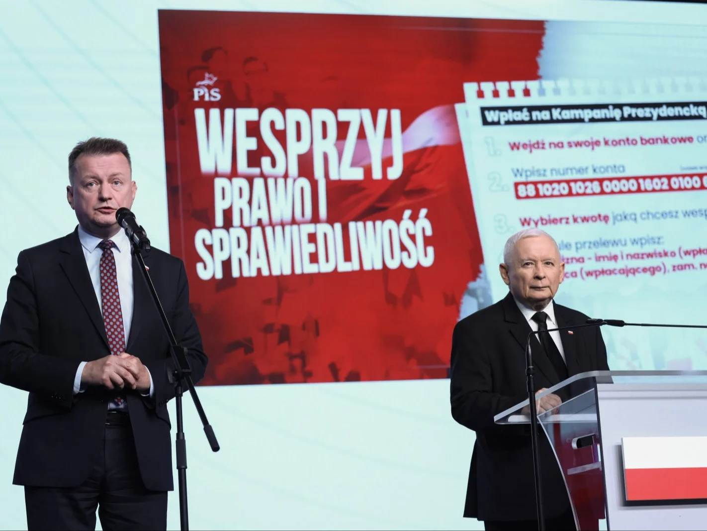 Mariusz Błaszczak i Jarosław Kaczyński