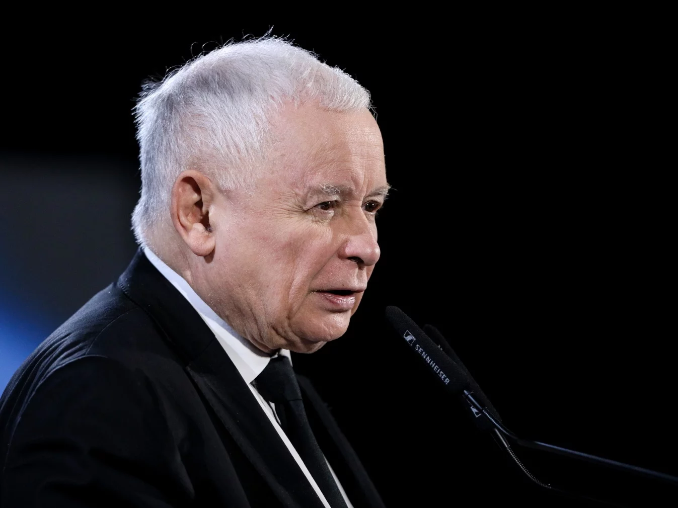 Jarosław Kaczyński podczas spotkania z mieszkańcami Gliwic