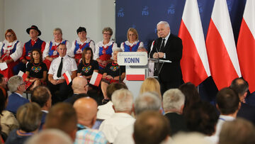 Jarosław Kaczyński w Koninie