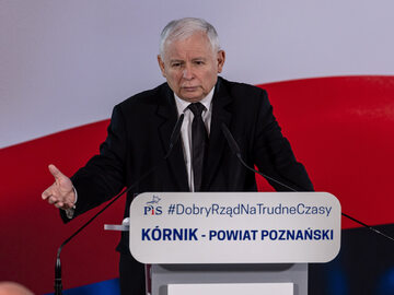 Jarosław Kaczyński w Kórniku