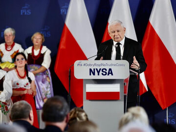 Jarosław Kaczyński w Nysie