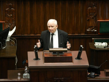 Jarosław Kaczyński w Sejmie, 15 czerwca