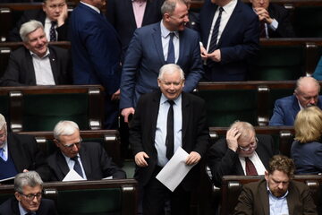 Jarosław Kaczyński w Sejmie