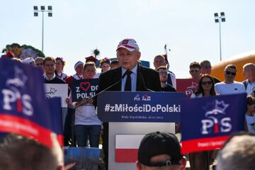 Jarosław Kaczyński w Woli Rzędzińskiej