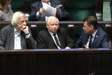 Jarosław Kaczyński wśród polityków PiS
