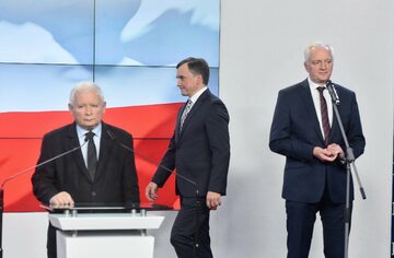 Jarosław Kaczyński, Zbigniew Ziobro i Jarosław Gowin