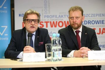 Jarosław Pinkas i Łukasz Szumowski