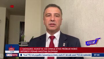 Jarosław Sachajko w programie „#Jedziemy” na antenie TVP Info