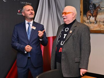 Jarosław Wałęsa i Lech Wałęsa