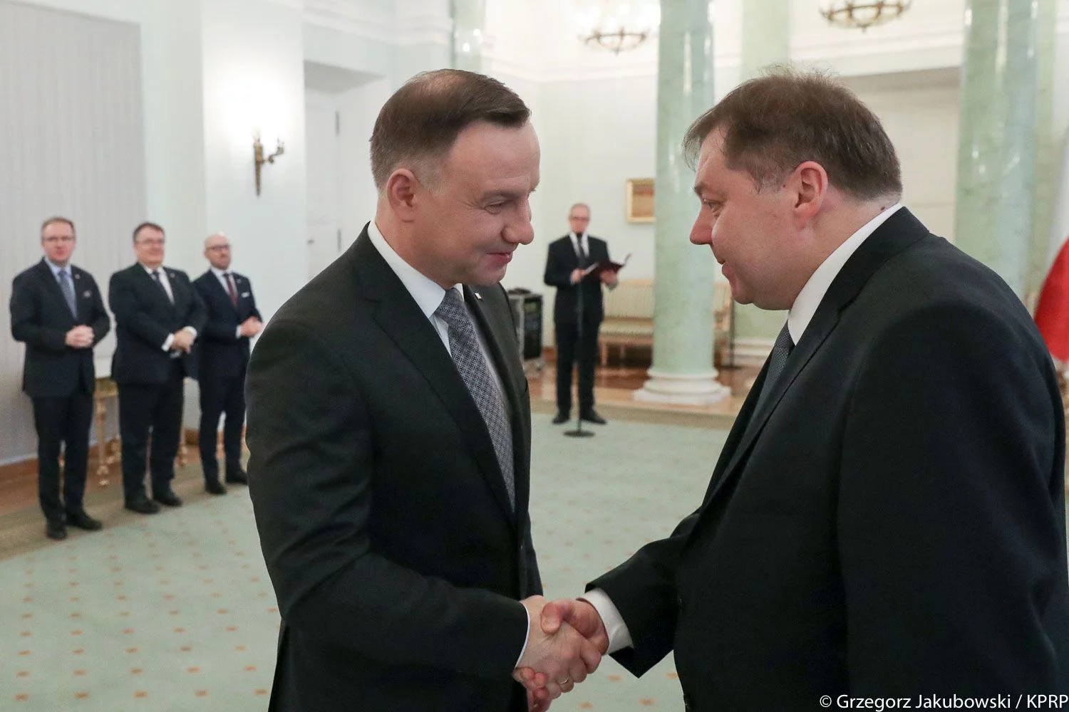 Prezydent Andrzej Duda i prof. Jarosław Wyrembak