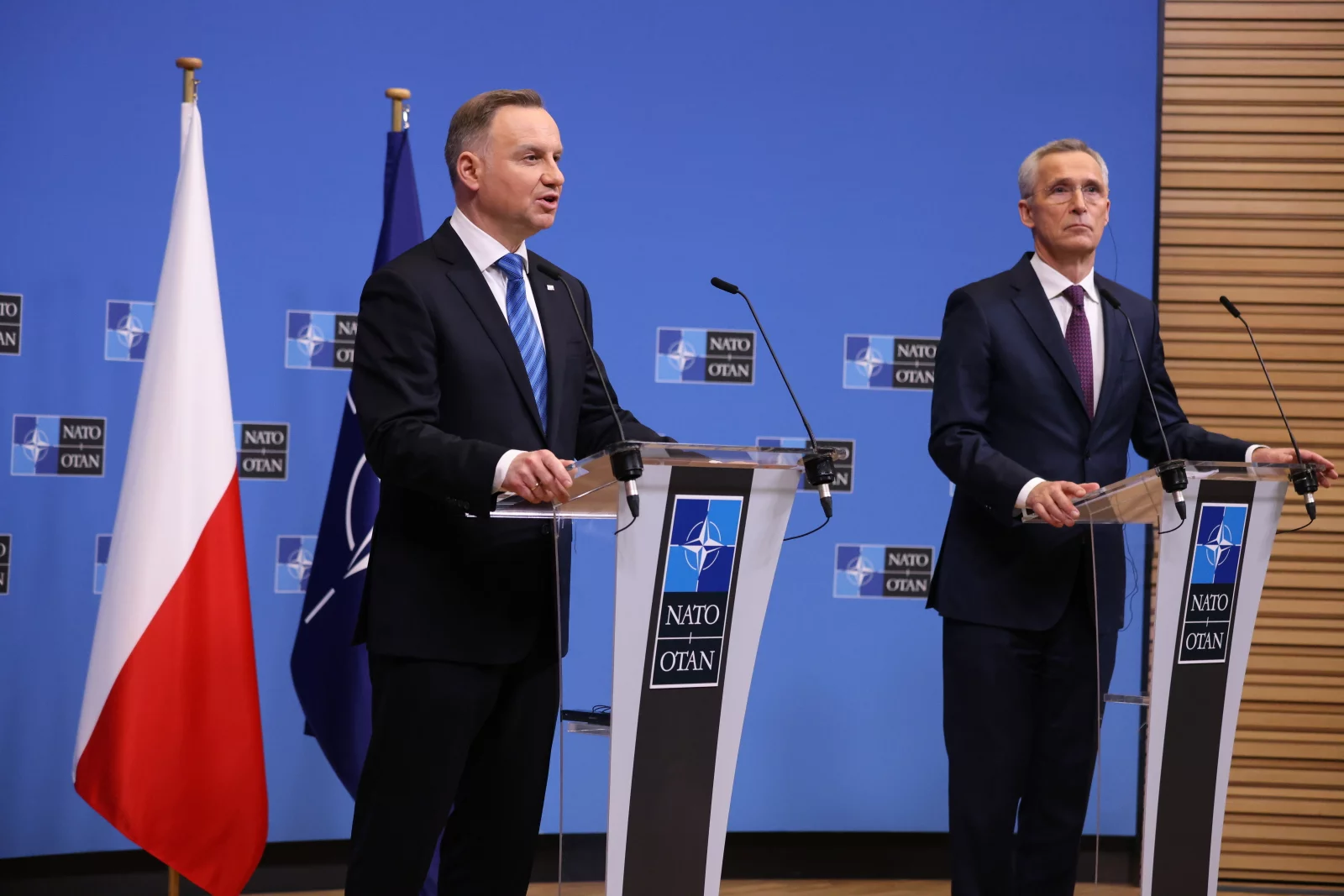 Andrzej Duda i Jens Stoltenberg