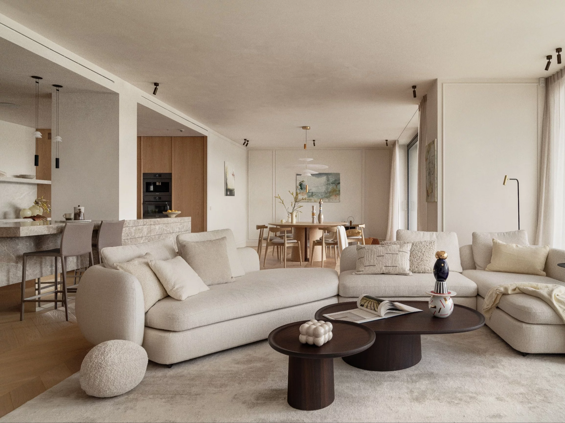 Elegancki apartament w Krakowie, projekt Katarzyna Kraszewska