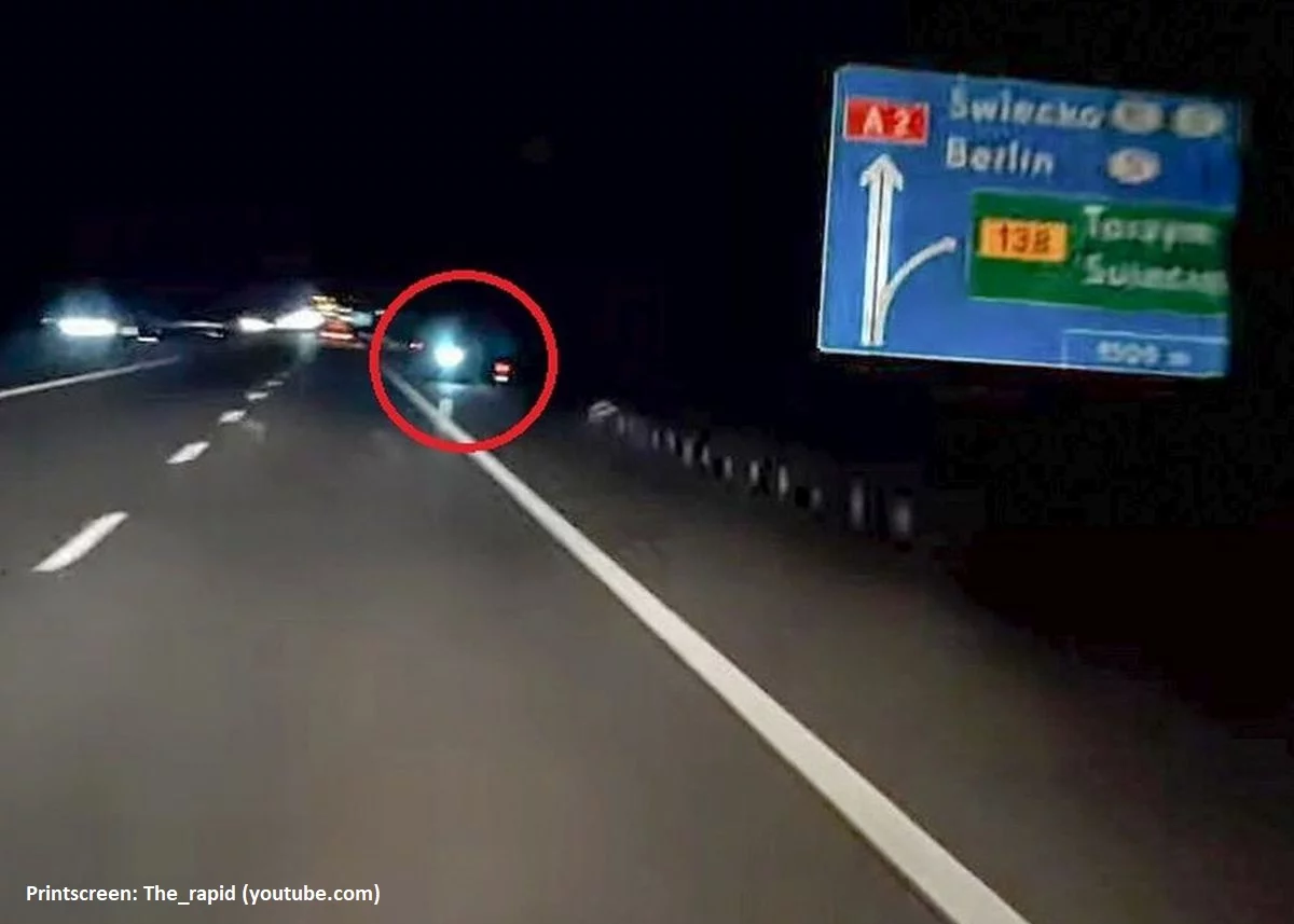 Litwin jechał autostradą pod prąd na hulajnodze
