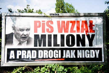 Jeden z billboardów opozycji