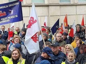 Jeden z protestów Śląsko-Dąbrowskiej Solidarności