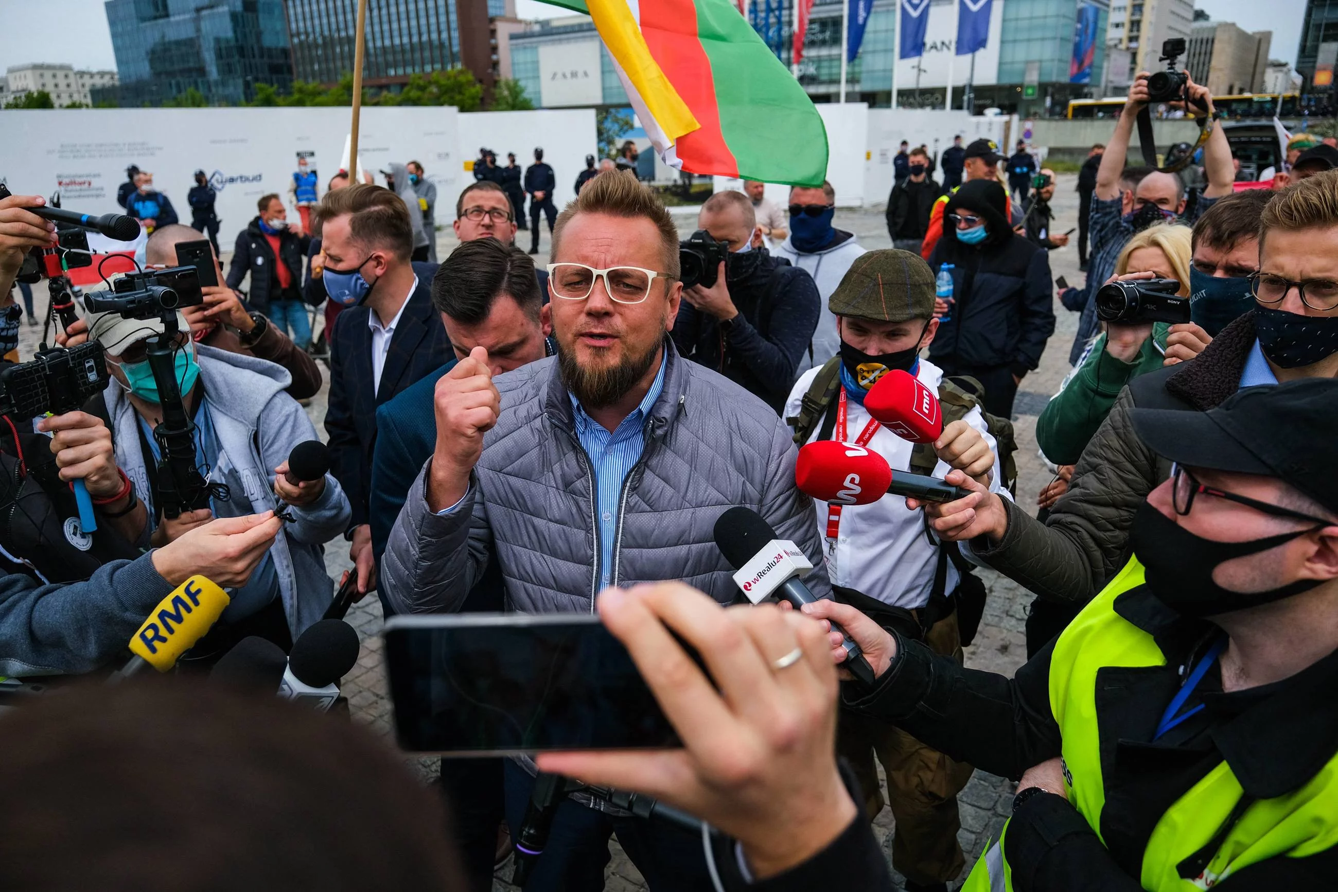 Protest przedsiębiorców w Warszawie