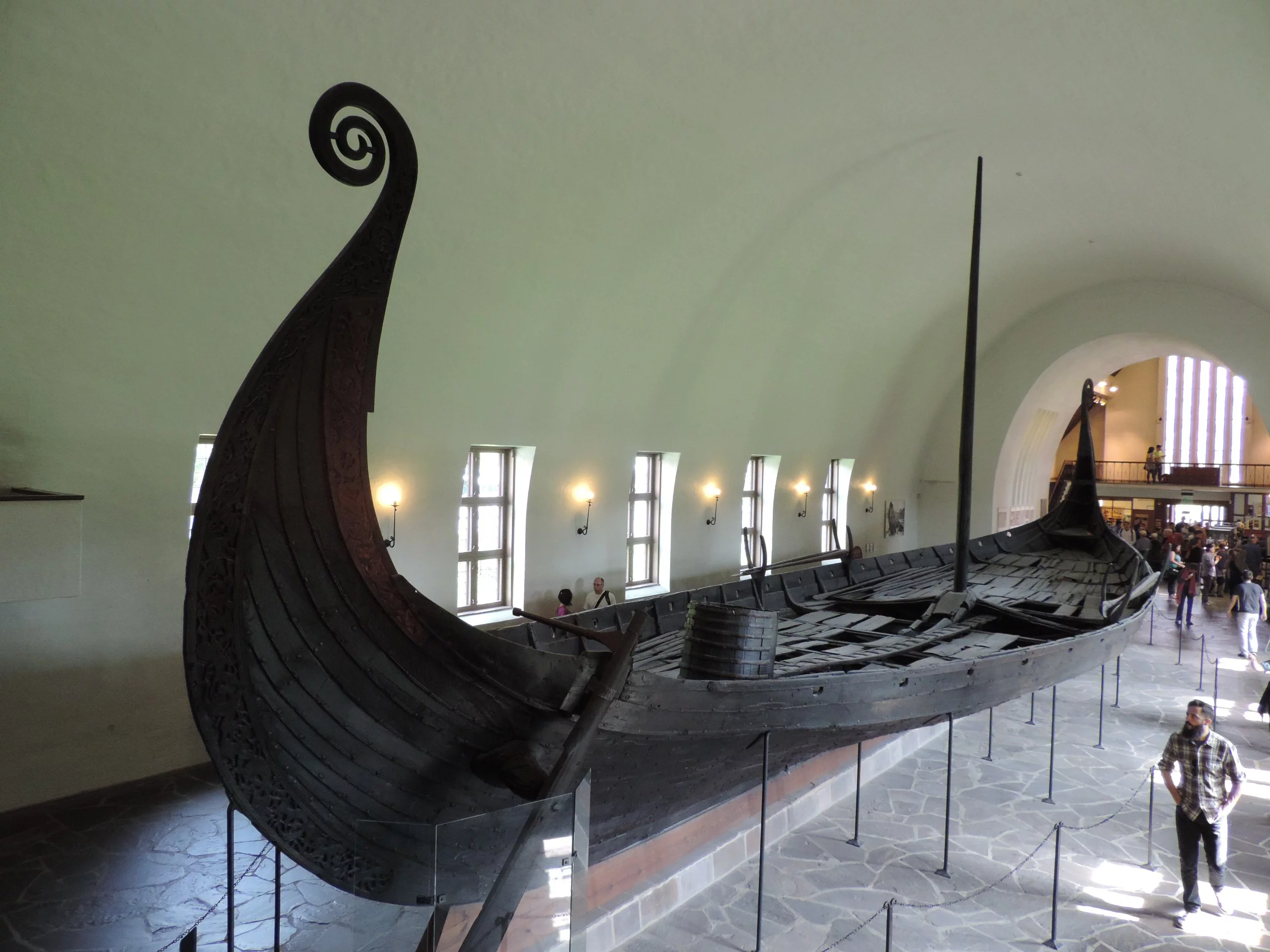 Łódź z Oseberg w muzeum w Oslo