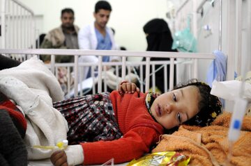 Jemeńskie dziecko w szpitalu